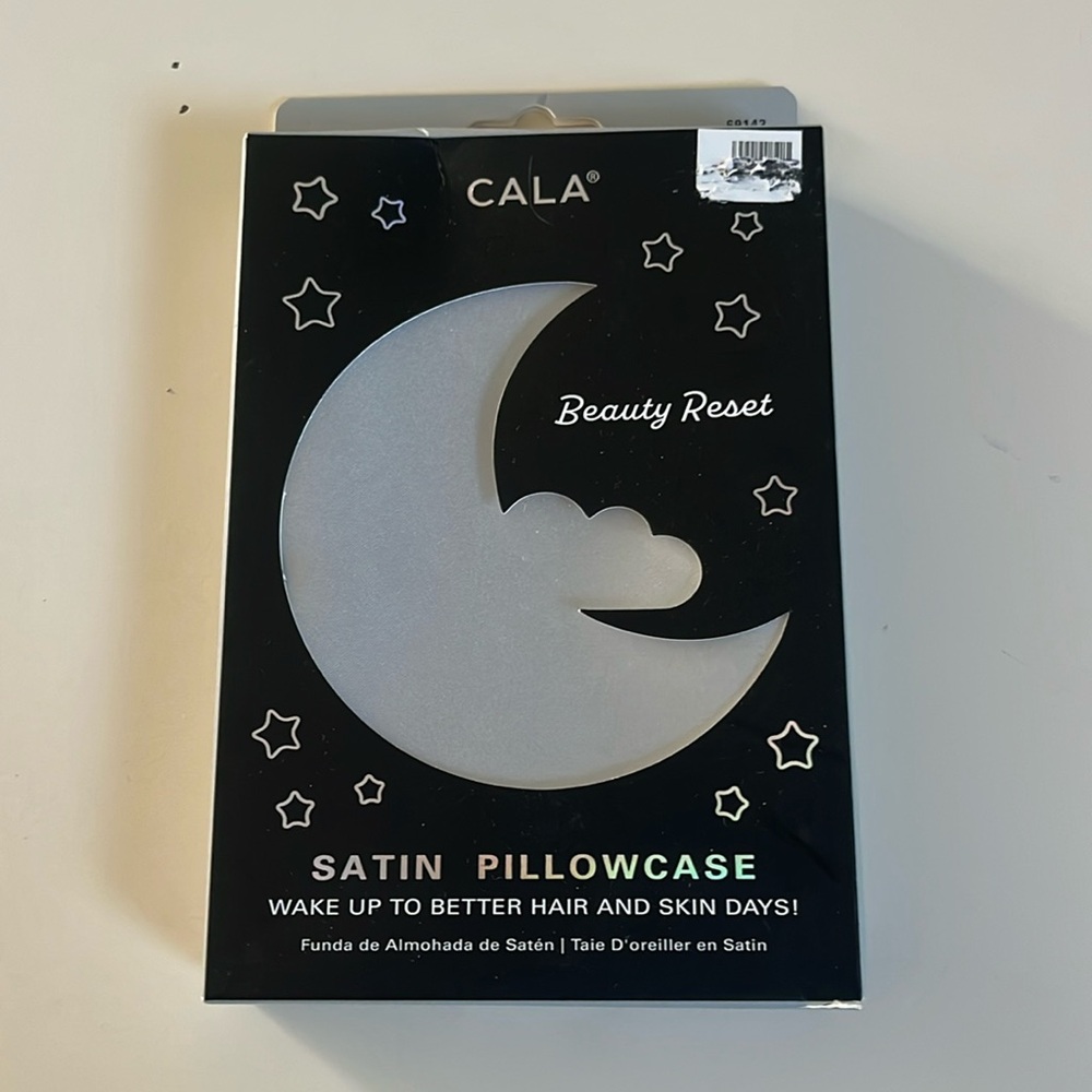 CALA Satin Silver Pillowcase NEW in original box